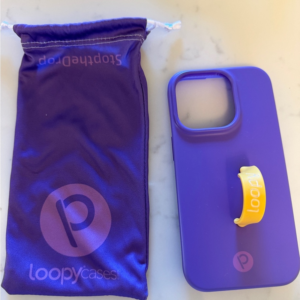 Loopy Case Vibrant Purple with Yellow Loop
